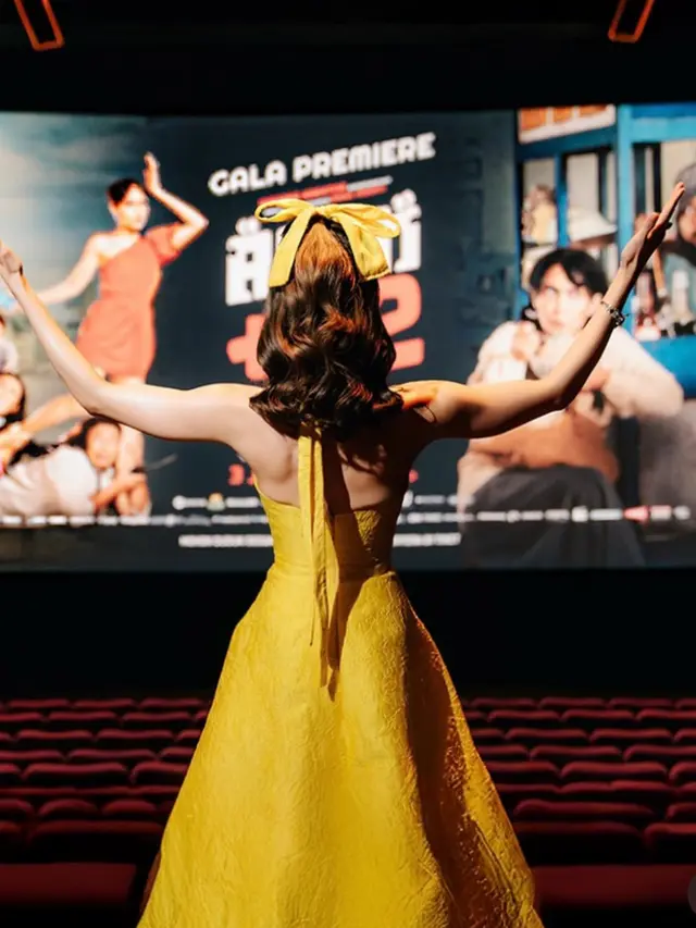 Cinta Laura saat Premier Film Agen +62. [@claurakiehl]