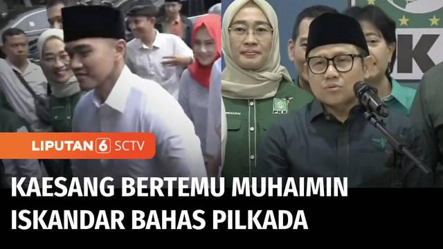 Jelang pilkada antar tokoh politik semakin aktif menggelar berbagai pertemuan. Pada Selasa siang, Ketua Umum Partai Solidaritas Indonesia, PSI, Kaesang Pangarep menemui Ketua Umum Partai Kebangkitan Bangsa, PKB, Muhaimin Iskandar.