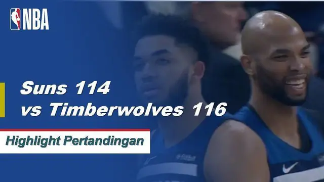 Derrick Rose skor 31 saat Timberwolves melewati Suns, 116-114.