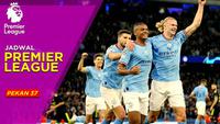 Berita Motion grafis jadwal lengkap Liga Inggris 2022/2023 pekan ke-37. Peluang Manchester City kukuhkan gelar juara Liga Inggris musim ini.