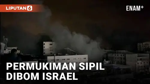 VIDEO: Serangan Udara Israel Bombardir Permukiman Sipil Gaza