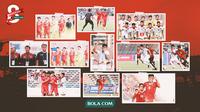 SEA Games 2023 - Kolase Foto Timnas U-22 dari Laga vs Filipina, Myanmar, Timor Leste (Bola.com/Decika Fatmawaty)