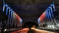Lampu Gerbang Kemayoran Bertema Bendera Selandia Baru (dok.istemwa)