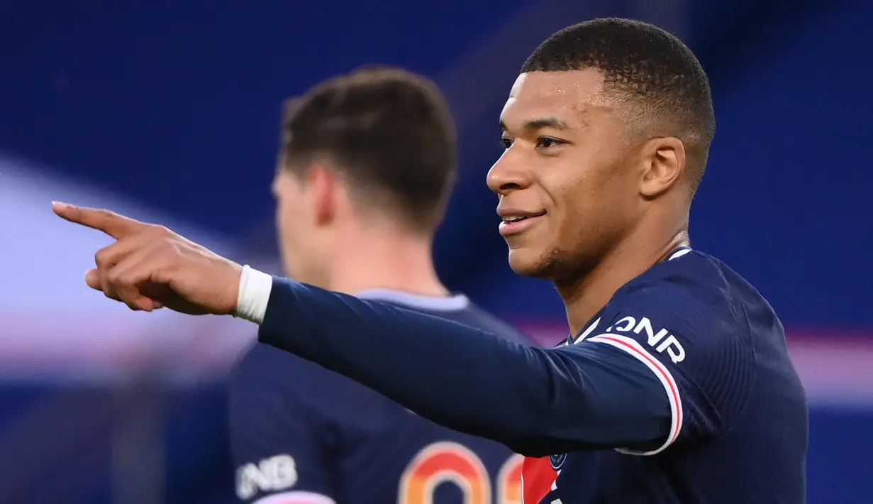 Kylian Mbappe. Striker asal Prancis berusia 22 tahun yang memperkuat Paris Saint-Germain ini telah mencetak 26 gol dari 30 pertandingan di Ligue 1 dan menjadi top skor sementara di Liga Prancis musim ini. (AFP/Franck Fife)