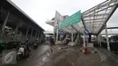 Suasana Terminal Manggarai, di Jakarta, Jumat (10/2). Meskipun sepi penumpang, terminal yang telah direvitalisasi pada 2014 dan menjadi percontohan terminal modern ini 85 persen masih dalam kondisi baik dan terawat.  (Liputan6.com/Angga Yuniar)