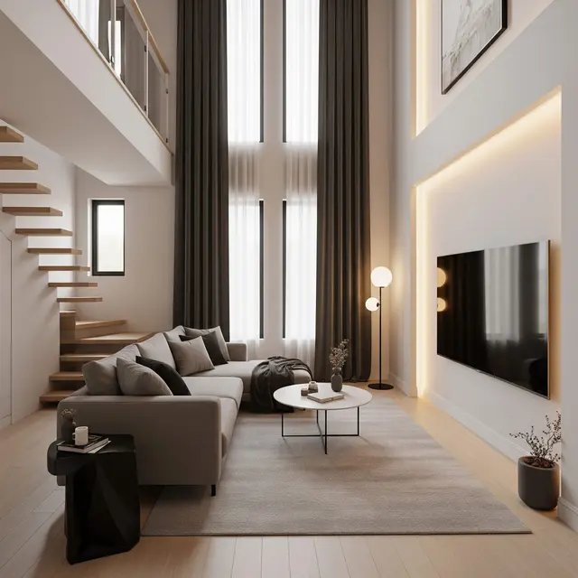 Rumah Sederhana 2 Lantai Minimalis dengan Area Netflix & Chill