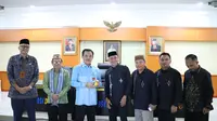 Jajaran Dinas Pemberdayaan Masyarakat Desa (DPMD) Provinsi Gorontalo saat berkunjung ke  BSKDN Kemendagri. (Istimewa)