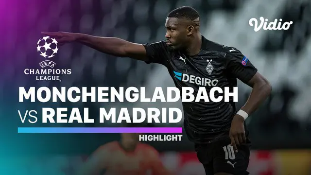 Berita video highlights Liga Champions, Real Madrid ditahan imbang Borussia Monchengladbach lewat gol Benzema dan Casemiro di menit akhir, skor 2-2, Rabu (28/10/20).
