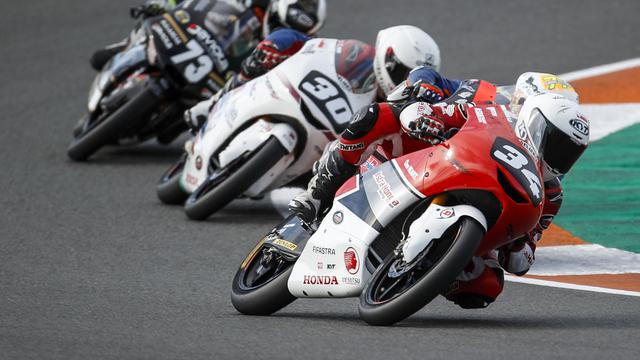 Mario Suryo Aji, pembalap asal Indonesia saat tampil di Moto3 FIM CEV di Ricardo Tormo, Valencia