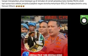 Cek Fakta: Klarifikasi Klaim Emas Batangan di Rumah Febri Adriansyah Disebut Palsu