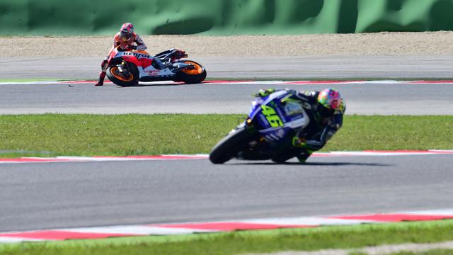 FOTO: Melihat Kembali Persaingan Valentino Rossi dan Marc Marquez di MotoGP
