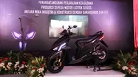 Sepeda motor listrik Gesits mulai diproduksi tahun depan. (Septian/Liputan6.com)