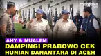 Presiden Prabowo meninjau Pembangunan Rumah Hunian Danantara, Aceh Tamiang, Kamis 1 Januari 2026.