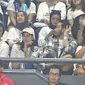 Jeje Govinda dan Syahnaz Sadiqah saat hadiri acara Lagi-Lagi Tennis, Jumat (23/06/2023). (Foto: Liputan6.com/Alifia Nur Fauziah)