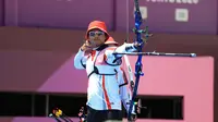 Riau Ega Agata Salsabilla di Olimpiade Tokyo 2020. (Doc NOC Indonesia)