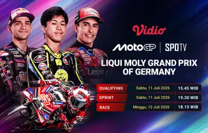 MotoGP Liqui Moly Grand Prix of Germany 2026: Sachsenring Menutup Musim Awal di Vidio