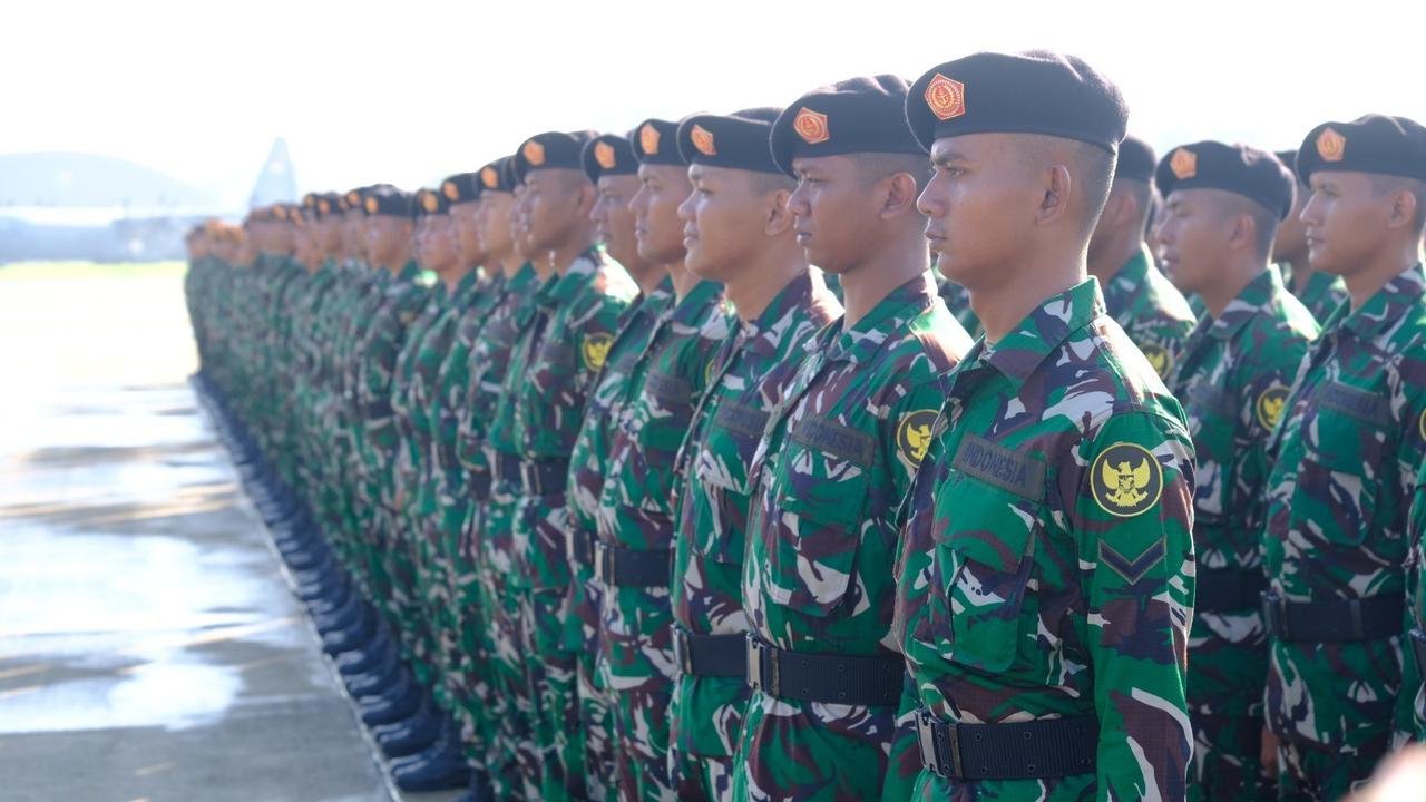 Pelepasan pasukan TNI Kontingen Patriot II ke Perancis
