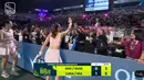 Sementara itu, pasangan ganda Luna Maya dan Nia Ramadhani memenangkan pertandingan tenis melawan Nagita Slavina dan Gege dengan skor 8-3. [YouTube/Rans Entertainment].