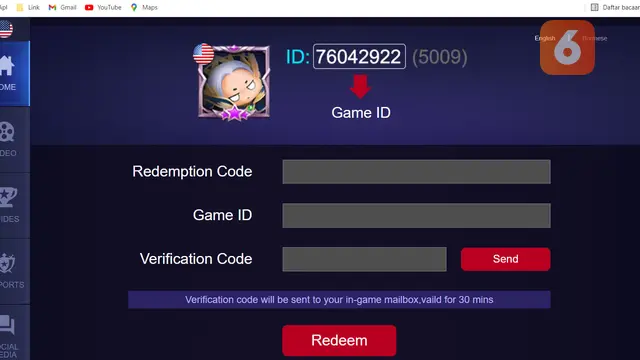 Klaim kode redeem ML