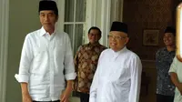 Jokowi bertemu dengan Ma'ruf Amin. (Liputan6.com/Putu Merta Surya Putra)