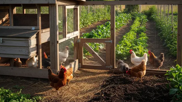 Desain Kandang Ayam Dekat Kebun Biar Kotorannya Bisa jadi Pupuk Langsung/Gemini AI