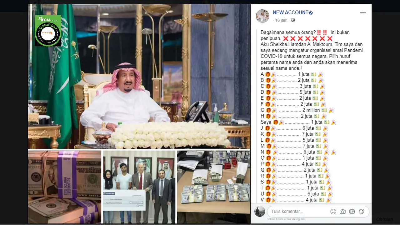 Putra Mahkota Dubai Membagikan Uang
