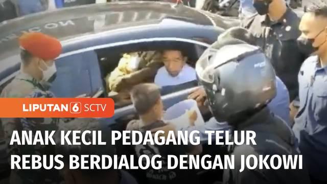 Dengan gigih, Fadil, seorang anak penjual telur rebus keliling berupaya menjajakan dagangannya dan menerobos penjagaan di tengah keramaian di depan Kantor Pos Baubau. Fadil pun berdialog dengan Presiden Jokowi dan diberikan uang.