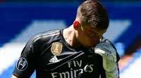 Kiper Real Madrid asal Ukraina, Andriy Lunin. (AFP/Javier Soriano)