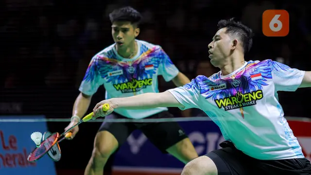 Foto: Aksi Sabar/Reza dan Leo/Bagas pada Babak 32 Besar Indonesia Masters 2026
