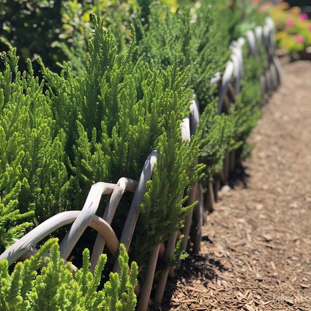 pagar tanaman. Ilustrasi by Meta AI