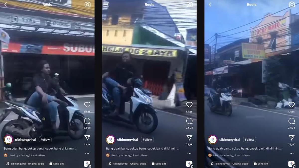 Viral, Pengemudi Bersantai Sambil Menyilangkan Kakinya di Atas Motor Berjalan