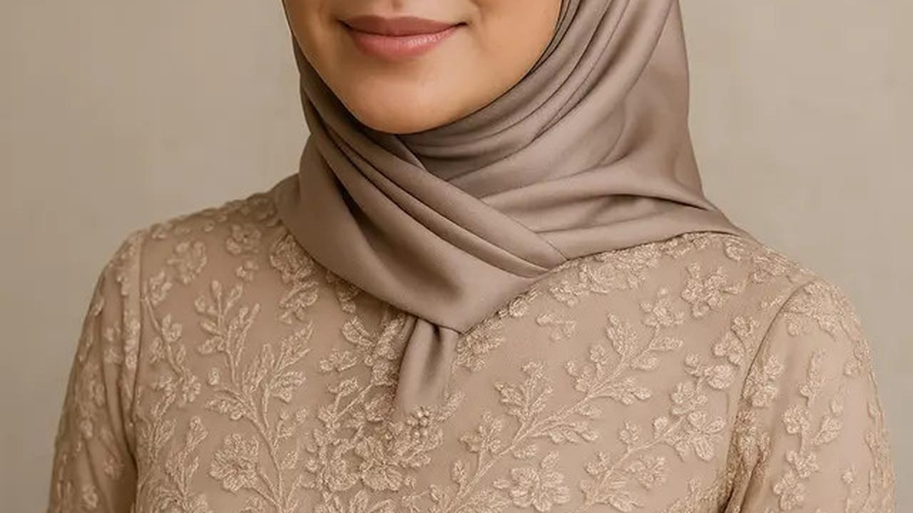 Ilustrasi Hijab Segiempat