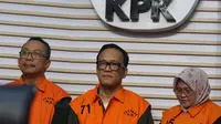 Sebelumnya, KPK menggelar OTT pada Kamis (21/8) dini hari di Jakarta. (Liputan6.com/Helmi Fithriansyah)