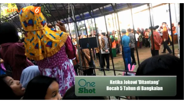 #OneShot: Ketika Jokowi 'Ditantang' Bocah 5 Tahun di Bangkalan