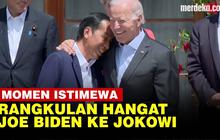 VIDEO: Momen Jokowi Sandarkan Kepala Dirangkul Joe Biden, Tertawa Bareng di KTT G7