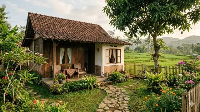 Rumah Desa Estetik yang Nyaman Tanpa Harus Mewah