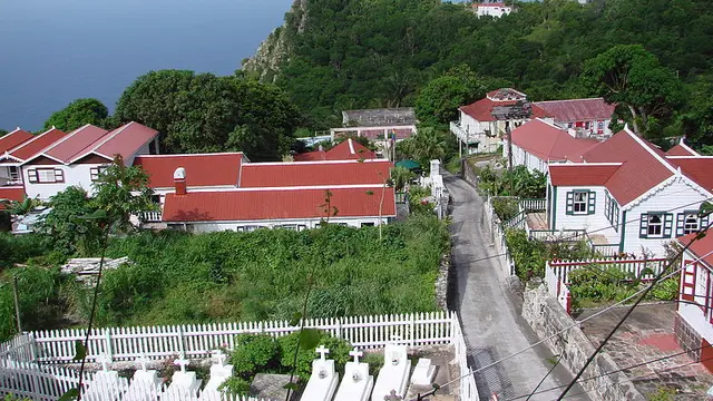 Pulau Saba di Karibia