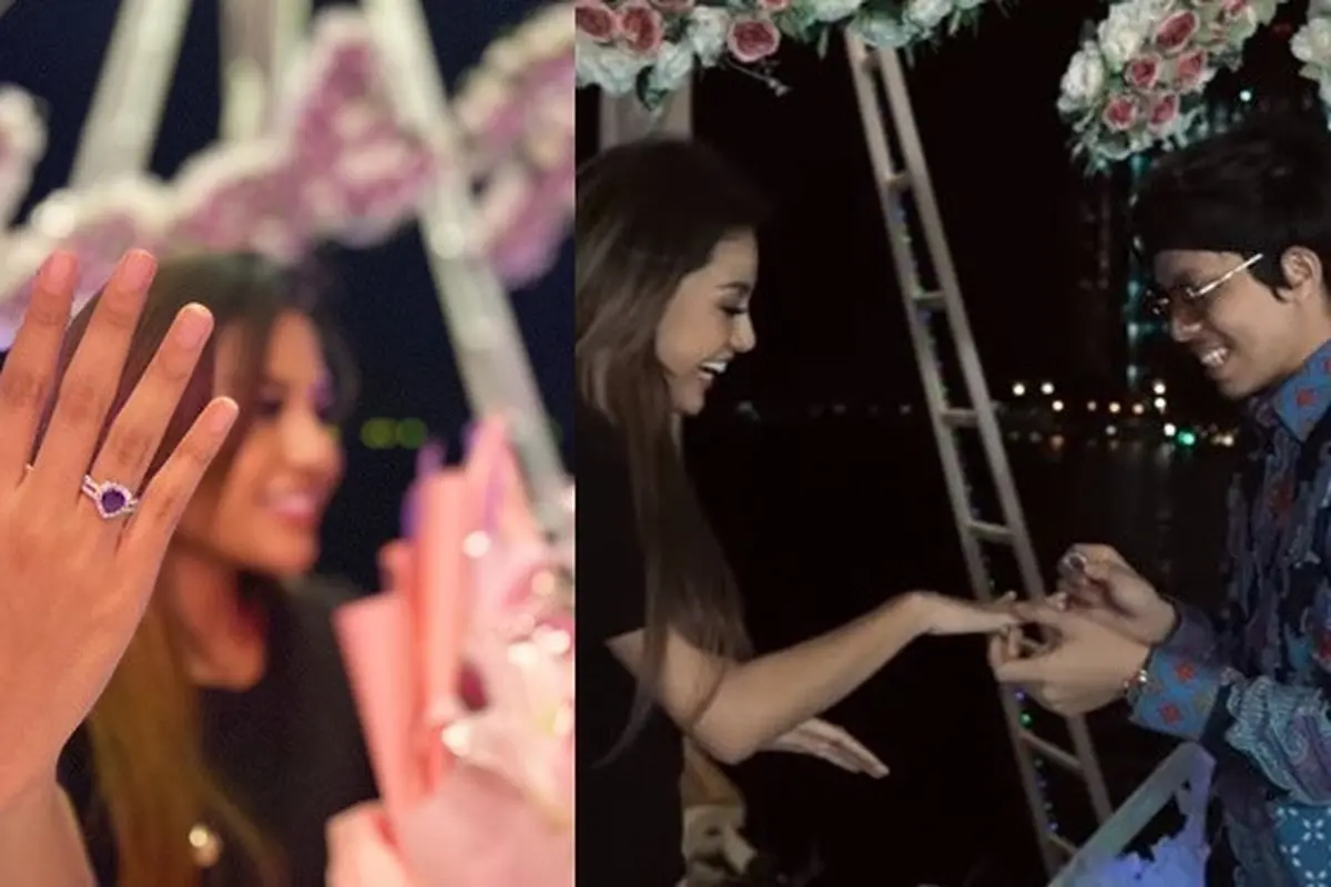 6 Momen Aurel Hermansyah Dilamar Atta Halilintar di Atas Kapal, Romantis