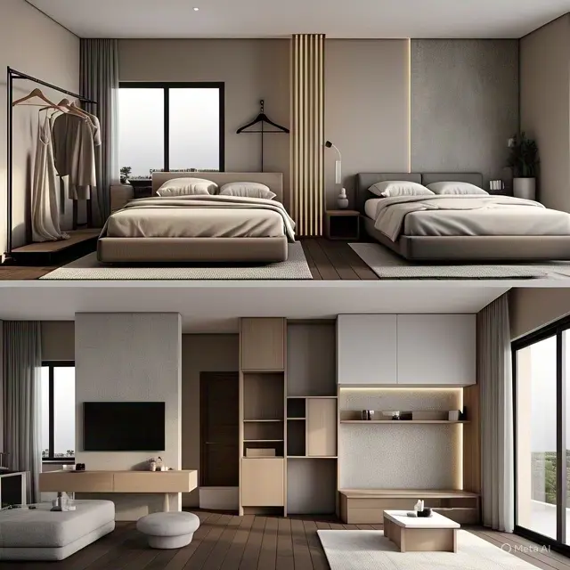 Sketsa Rumah Minimalis dengan 2 Master Bedroom