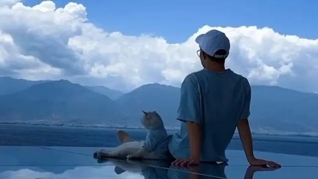 Gemas, Pria Ini Ajak Kucing yang Dianggap Pasangan Traveling Keliling Dunia