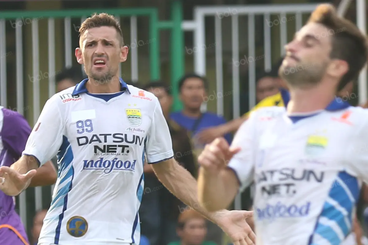 Juan Belencoso dan Robertino Pugliara Persib Bandung