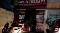 Spa di kawasan Jalan Duren Tiga Raya, Jakarta Selatan, yang diduga melayani jasa prostitusi. (Liputan6.com/Moch Harun Syah)