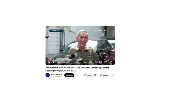 <p>Cek fakta video Jusuf Hamka promosi situs judi online</p>
