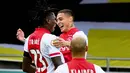 3. Ajax Amsterdam - Striker Juventus ini sudah mengemas sembilan gol ketika berhadapan dengan Ajax Amsterdam. Koleksi golnya tersebut dicetak Ronaldo dalam tujuh pertandingan saja. (AFP/Olaf Kraak)