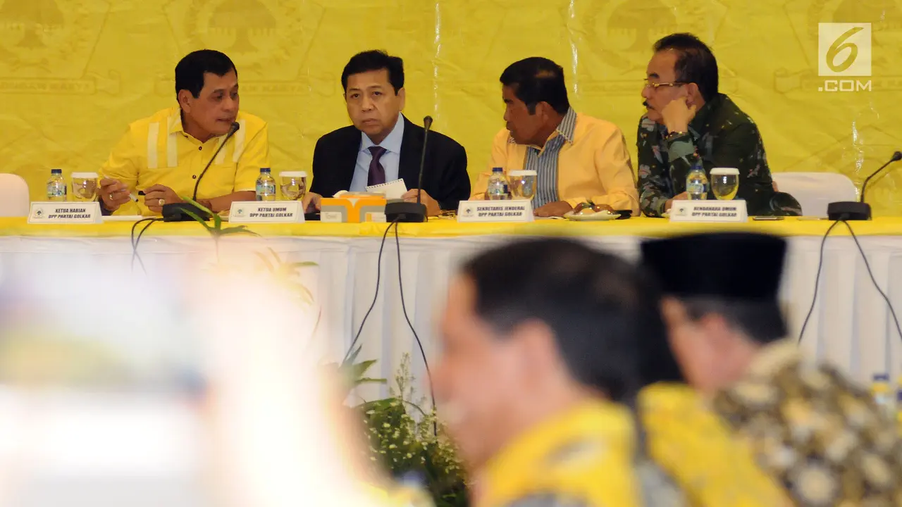 Setya Novanto Pimpin Rapat Pleno DPP Partai Golkar