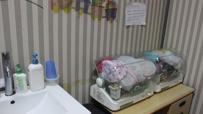 Ruang ASI di Taman Pengasuhan Anak Serama Kementerian Kesehatan RI. (Liputan6.com/Fitri Haryanti Harsono)