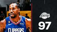 LA Clippers berhasil tumbangkan Lakers, di Crypto.com Arena, Jumat  (21/10). (Dok. NBATNT)