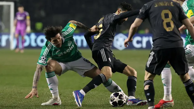 Foto: Pesta Gol Newcastle di Laga Play Off Liga Champions 2025/2026, Anthony Gordon Quattrick