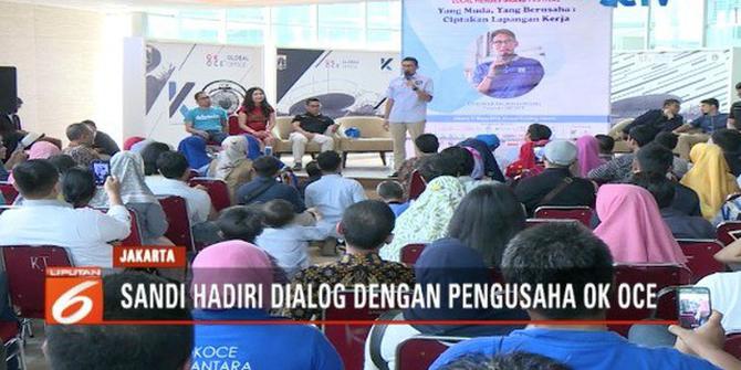 Sandiaga Uno Dialog dengan Pengusaha OK OCE di Jakarta