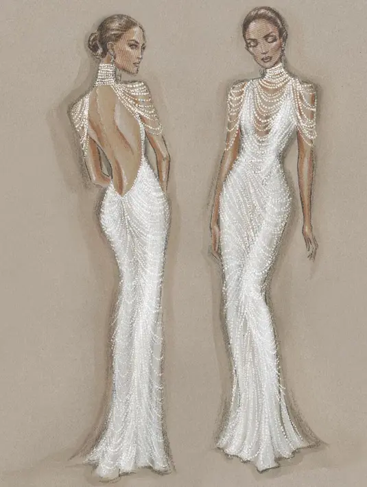 Ada 30 pengrajin yang bekerja untuk menyulam tangan dengan desain terbuka yang unik selama 700 jam. (Instagram/robzangardi).